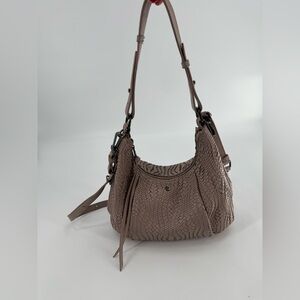 Elliot Lucca Woven Leather Hobo Purse